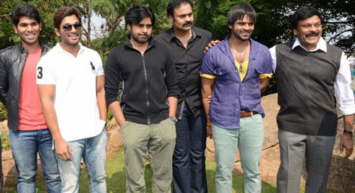 chiranjeevi,ram charan,sai dharam tej,varun tej,khaidi no 150 movie  సందడి చేస్తోన్న మెగాహీరోలు..! 